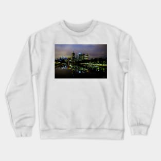 Melbourne Skyline from the Swan Street Bridge, Melbourne, Vic, Australia. Crewneck Sweatshirt
